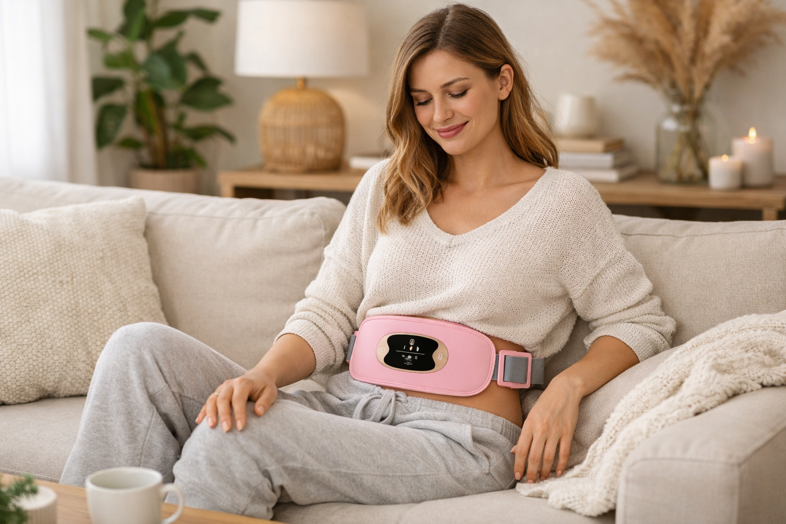 Ceinture Chauffante Menstruelle – Soulagement Douleurs Voyage