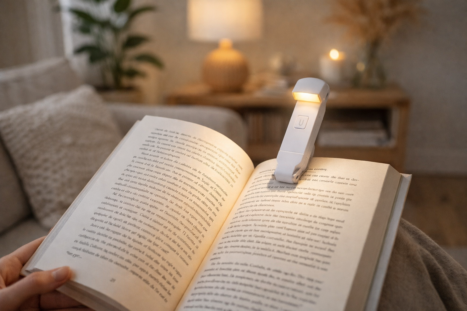 Lampe de Lecture à Pince LED – Rechargeable USB