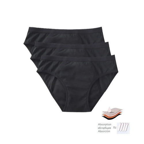 Culotte Menstruelle Voyage — Lot de 3 · Ultra-Absorbante & Lavable