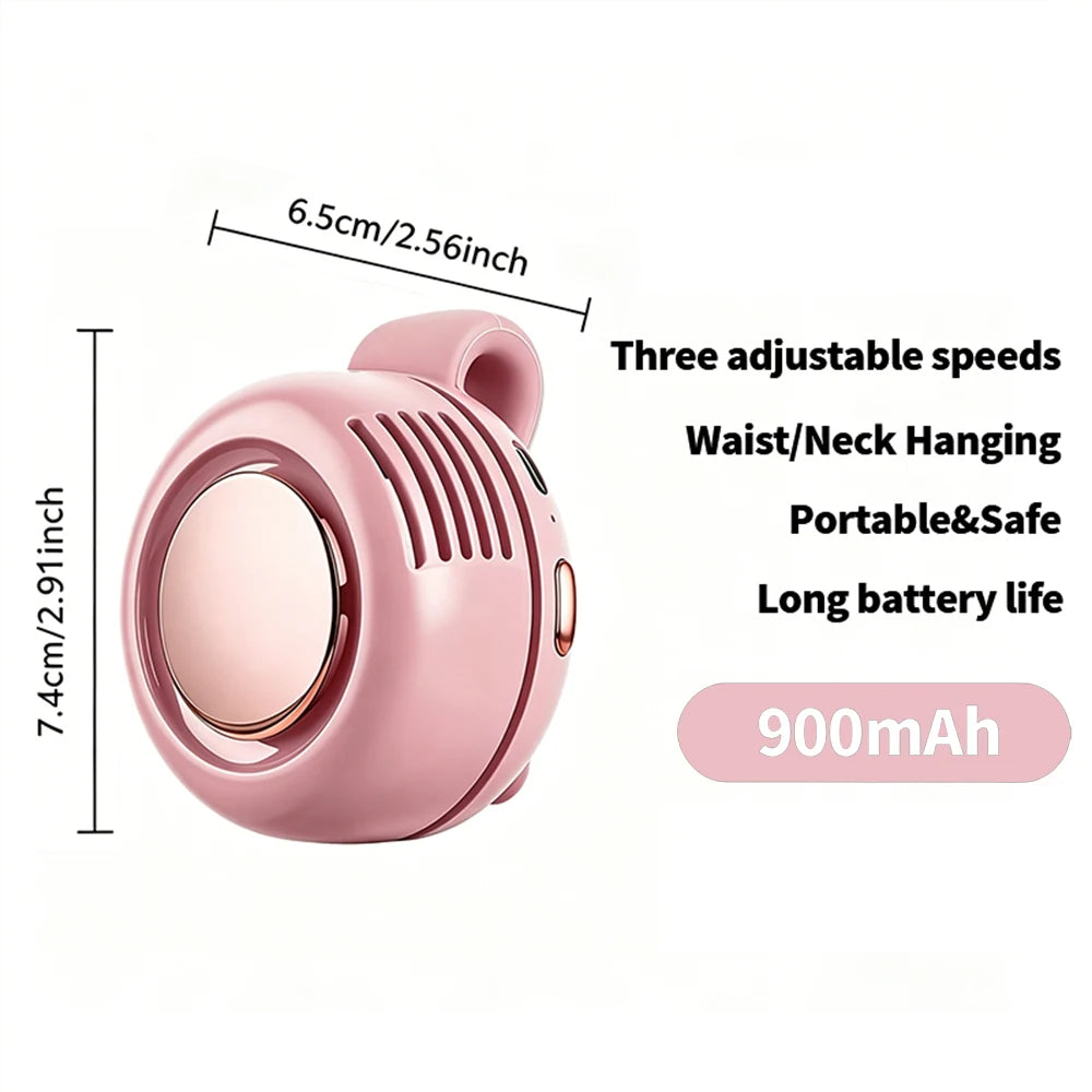 Mini Ventilateur Portable Sans Pales – Clip Ceinture Rechargeable