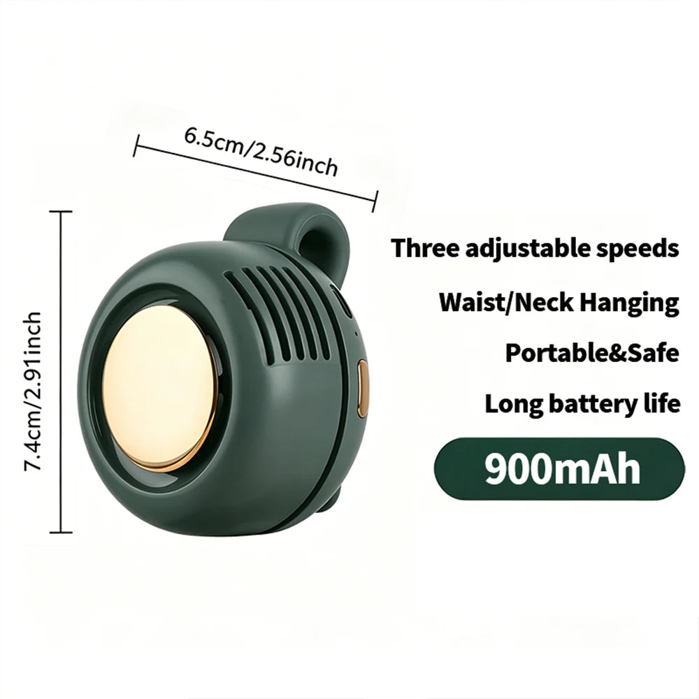Mini Ventilateur Portable Sans Pales – Clip Ceinture Rechargeable