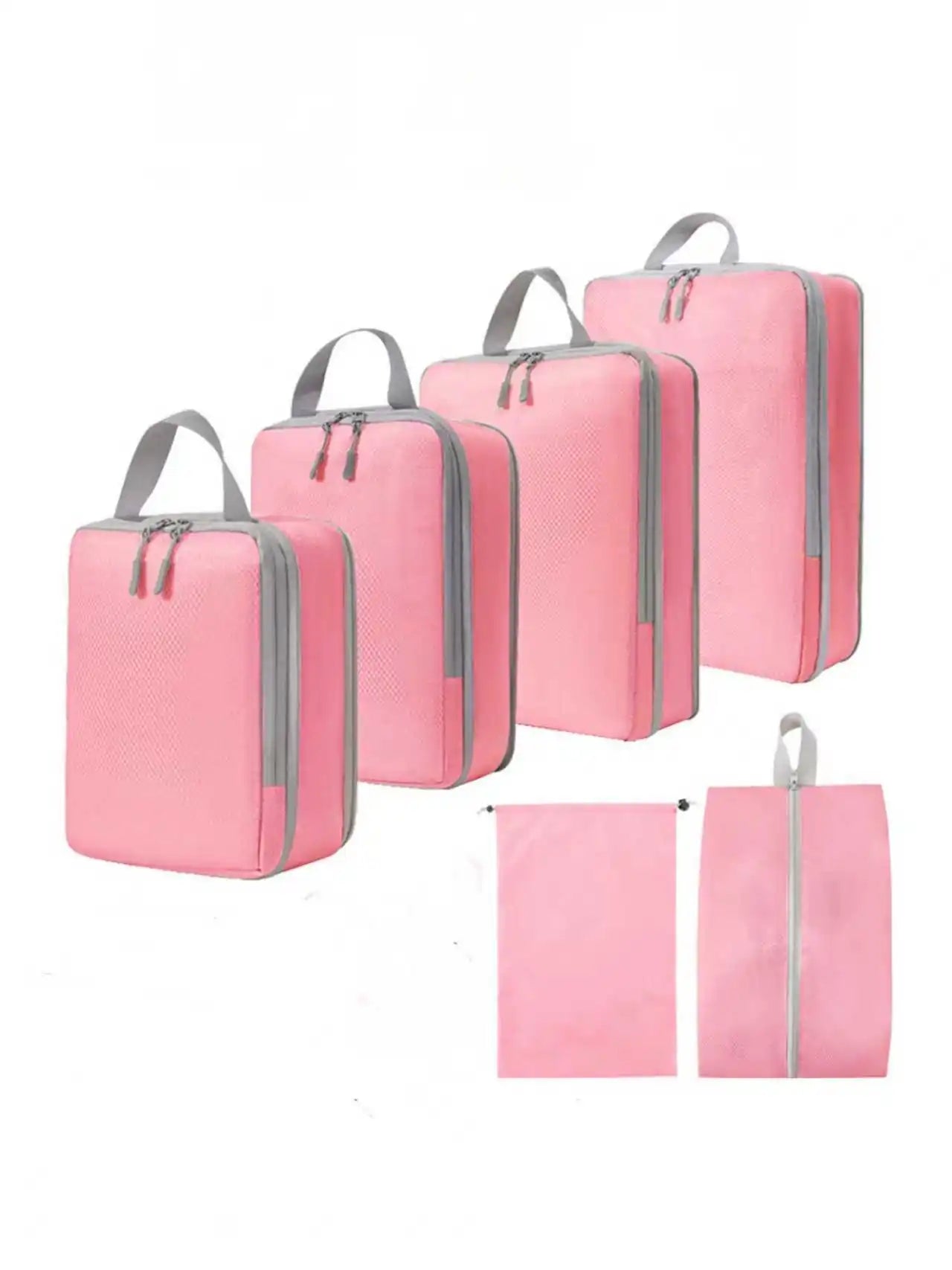 Set Organisateurs de Valise – 4/6 Cubes de Rangement Compressibles