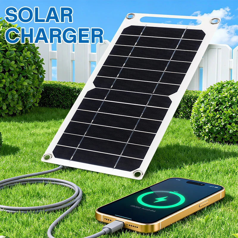 Panneau Solaire Portable — Chargeur USB-C Voyage