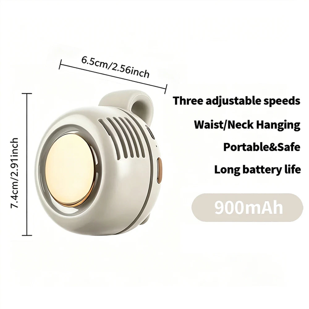 Mini Ventilateur Portable Sans Pales – Clip Ceinture Rechargeable